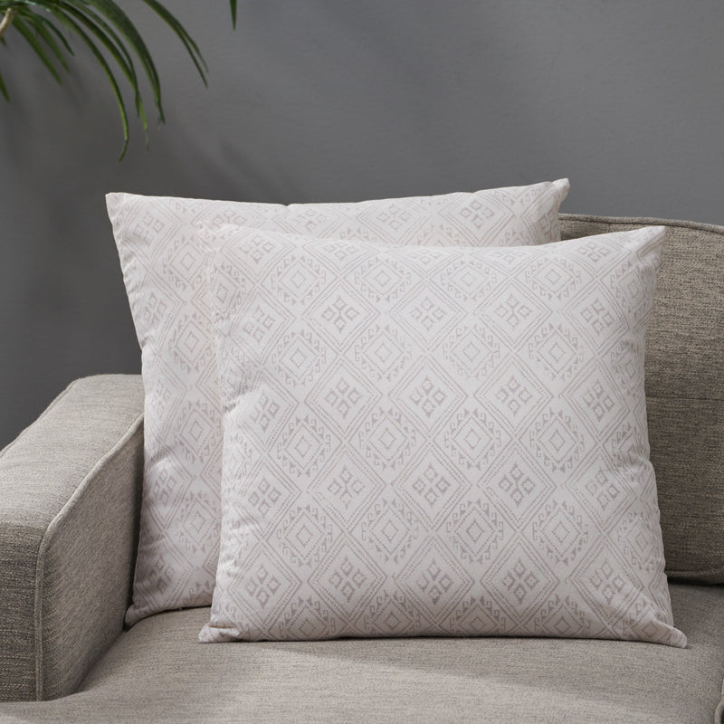 Modern Fabric Throw Pillow (Set of 2) - NH100113