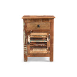 Wooden Side Table with Drawer - NH664013