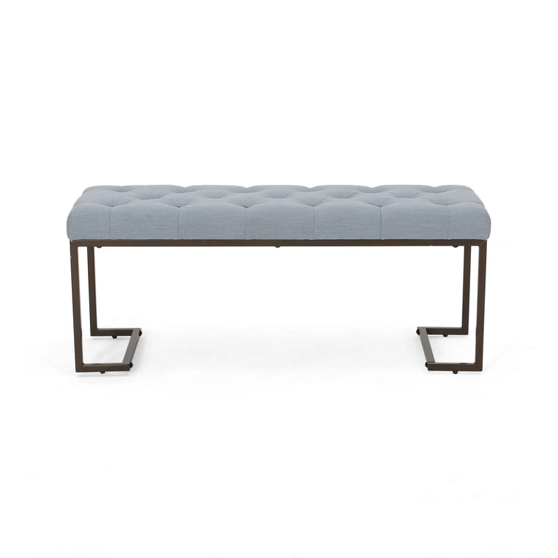 Gladys Modern Fabric Bench