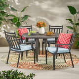 Outdoor 5 Piece Dining Set with Wicker Table - NH078113