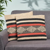 Boho Cotton Throw Pillow - NH565113