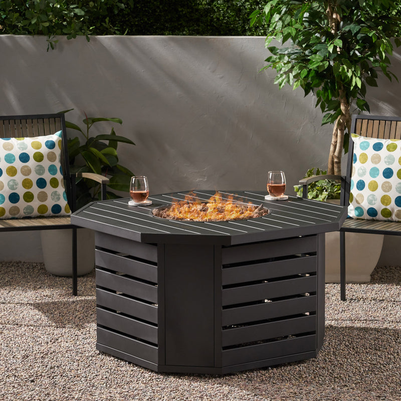 Octagonal Iron Fire Pit - NH218013