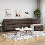 Modern Fabric Upholstered 4 Seater Sectional Sofa with Chaise Lounge - NH602113