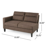 Modern Fabric Upholstered 4 Seater Sectional Sofa with Chaise Lounge - NH602113