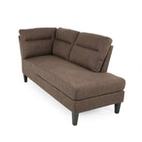 Modern Fabric Upholstered 4 Seater Sectional Sofa with Chaise Lounge - NH602113