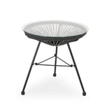 Outdoor Modern 2 Seater Faux Rattan Chat Set - NH680113