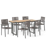 Outdoor 7 Piece Aluminum Dining Set - NH827313