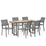 Outdoor 7 Piece Aluminum Dining Set - NH527313