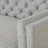 Glam Button Tufted Fabric 3 Seater Sofa - NH167013