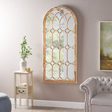 Traditional Arched Windowpane Mirror - NH055113