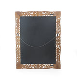Traditional Mirror with Floral Carved Frame - NH755113