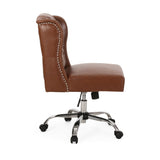 Contemporary Wingback Tufted Swivel Office Chair - NH931313