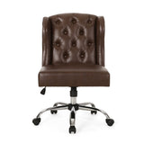 Contemporary Wingback Tufted Swivel Office Chair - NH931313