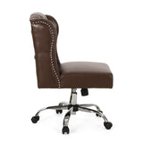 Contemporary Wingback Tufted Swivel Office Chair - NH931313