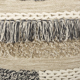 Hand-Loomed Boho Throw Pillow - NH415213