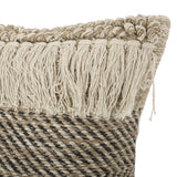 Hand-Loomed Boho Throw Pillow - NH815213