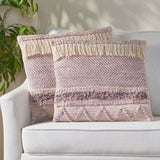 Hand-Loomed Boho Throw Pillow - NH815213