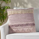 Hand-Loomed Boho Throw Pillow - NH815213