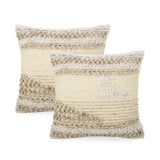 Hand Loomed Boho Throw Pillow - NH985213