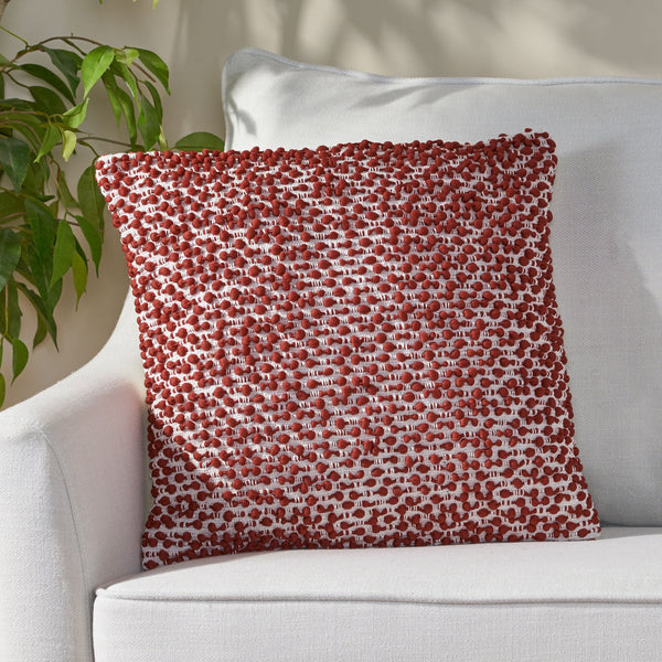 Hand-Loomed Boho Throw Pillow - NH855213