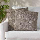 Macrame Boho Throw Pillow - NH265213