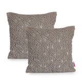 Macrame Boho Throw Pillow - NH665213