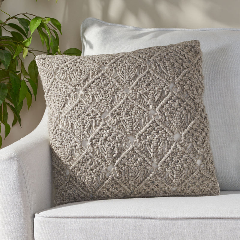 Macrame Boho Throw Pillow - NH665213