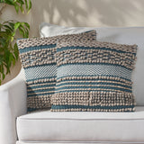 Hand-Loomed Boho Throw Pillow - NH835213
