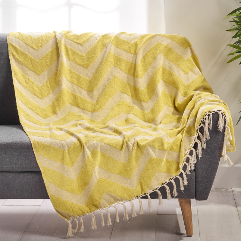 Hand Loomed Throw Blanket - NH585213