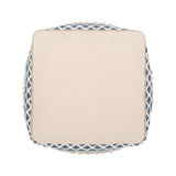 Hand-Crafted Cotton Cube Pouf - NH281213