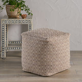 Hand-Crafted Cotton Cube Pouf - NH381213