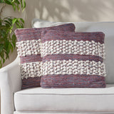 Hand Loomed Boho Throw Pillow - NH566213