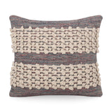 Hand Loomed Boho Throw Pillow - NH566213