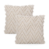 Hand Loomed Boho Throw Pillow - NH776213
