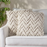 Hand Loomed Boho Throw Pillow - NH776213