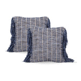 Hand Loomed Boho Throw Pillow - NH186213