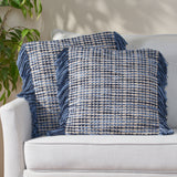 Hand Loomed Boho Throw Pillow - NH186213