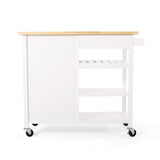 Contemporary Kitchen Cart with Wheels - NH861313