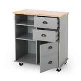 Contemporary Kitchen Cart with Wheels - NH361313