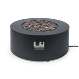 Outdoor Round Fire Pit with Tank Holder - NH371113