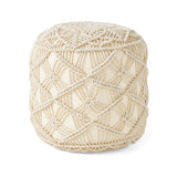 Macrame Cube Pouf - NH536213