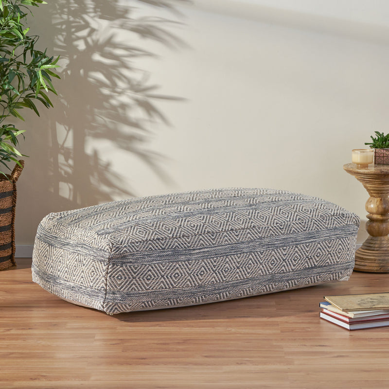 Boho Rectangular Bean Bag Ottoman - NH594213