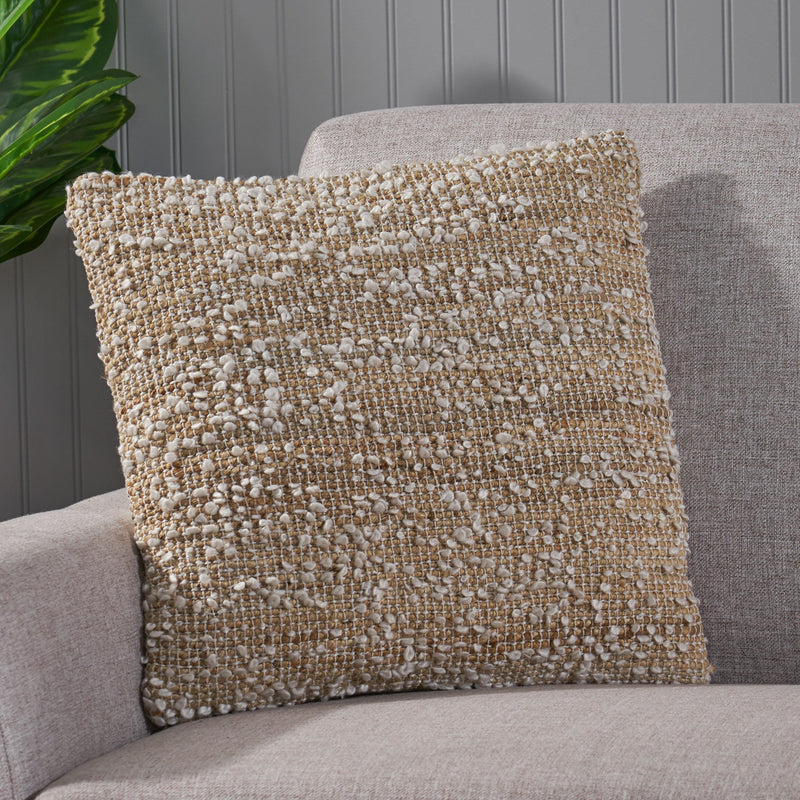 Hand-Woven Boho Throw Pillow - NH260213