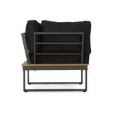 Outdoor Aluminum V-Shaped 5 Seater Sofa Set with Cushions - NH203313