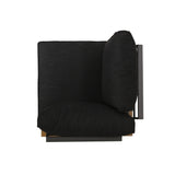 Outdoor Aluminum V-Shaped 5 Seater Sofa Set with Cushions - NH203313