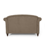 Contemporary Tufted Double Chaise Lounge with Accent Pillows - NH938413