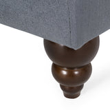 Contemporary Tufted Double Chaise Lounge with Accent Pillows - NH938413