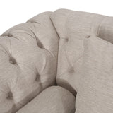 Contemporary Tufted Double Chaise Lounge with Accent Pillows - NH417413