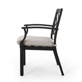 Outdoor Aluminum 6 Piece Dining Set with Bench - NH010413