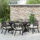 Outdoor Aluminum 7 Piece Dining Set - NH900413